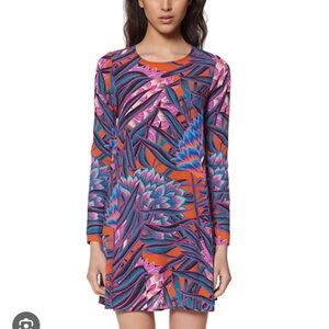 MARA HOFFMAN HERBARIUM SWING DRESS IN PERSIMMON